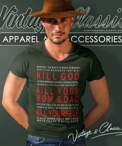 Marilyn Manson Kill God V Neck TShirt