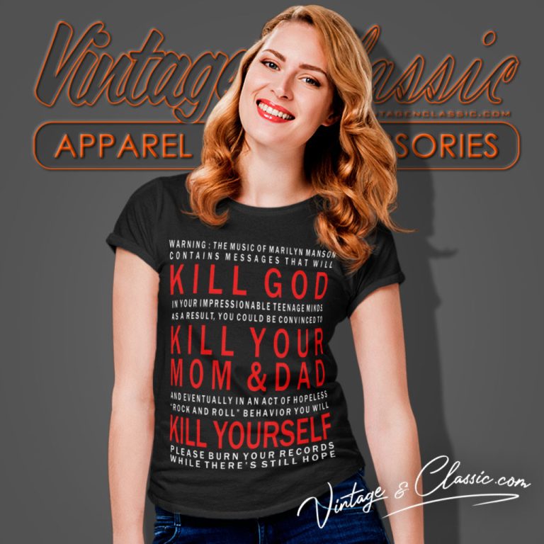 Marilyn Manson Kill God Women T Shirt Marilyn Manson Kill God Women T Shirt