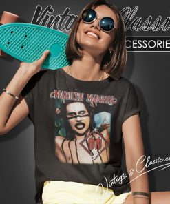 Marilyn Manson Made In Manchester Women T Shirt