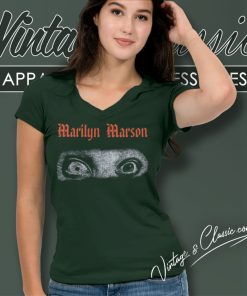 Marilyn Manson Merch V Neck TShirt