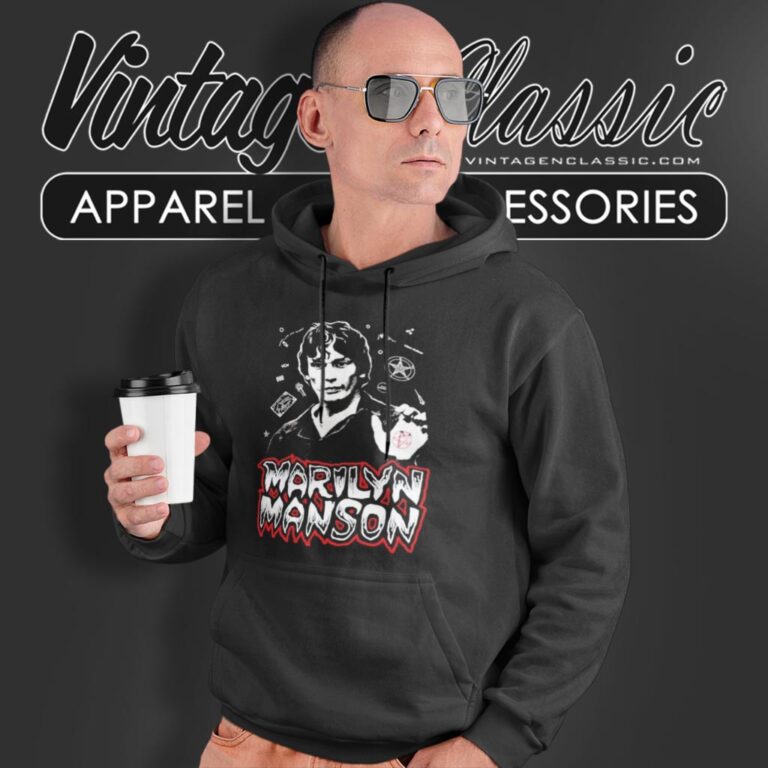 Marilyn Manson Night Stalker Richard Ramirez Hoodie Marilyn Manson Night Stalker Richard Ramirez Hoodie