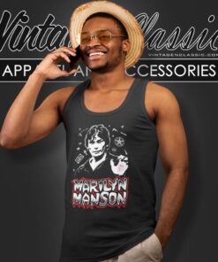 Marilyn Manson Night Stalker Richard Ramirez Tank Top Racerback
