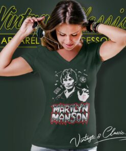 Marilyn Manson Night Stalker Richard Ramirez V Neck TShirt