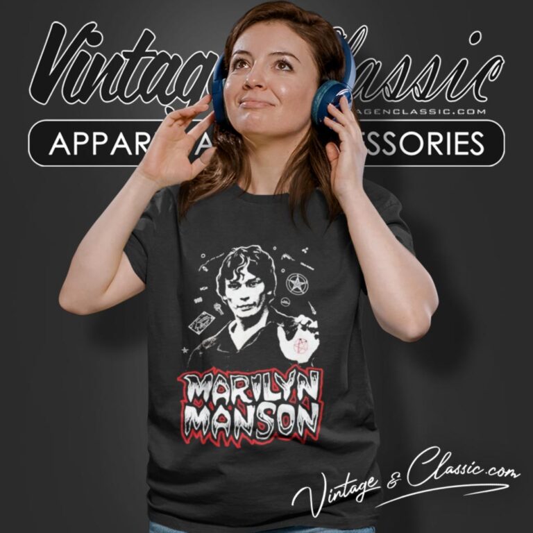 Marilyn Manson Night Stalker Richard Ramirez Women T Shirt Marilyn Manson Night Stalker Richard Ramirez Women T Shirt