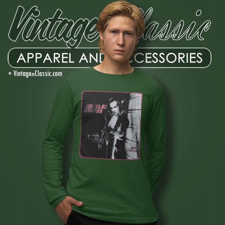 Marilyn Manson On Tour Long Sleeve Tee Marilyn Manson On Tour Long Sleeve Tee