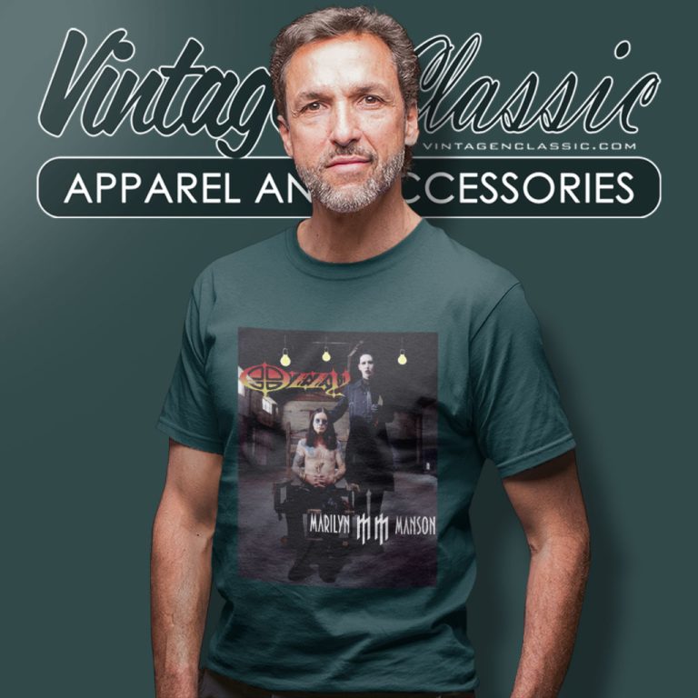 Marilyn Manson Ozzy Osbourne Concert T Shirt Marilyn Manson Ozzy Osbourne Concert T Shirt