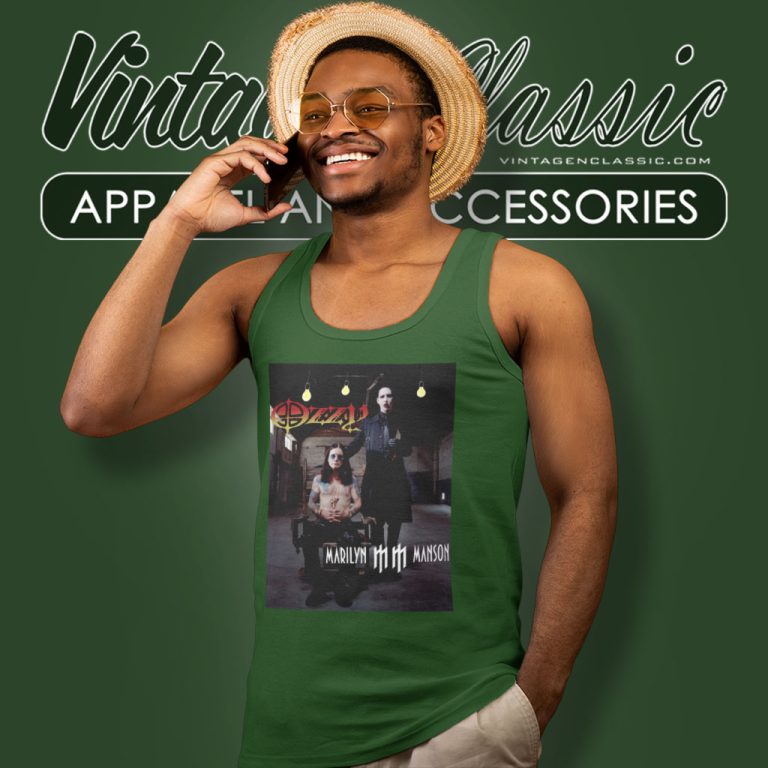 Marilyn Manson Ozzy Osbourne Concert Tank Top Racerback Marilyn Manson Ozzy Osbourne Concert Tank Top Racerback