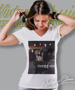 Marilyn Manson Ozzy Osbourne Concert V Neck TShirt
