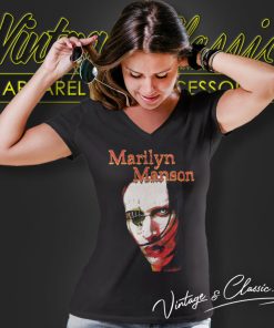 Marilyn Manson Promo Album V Neck TShirt