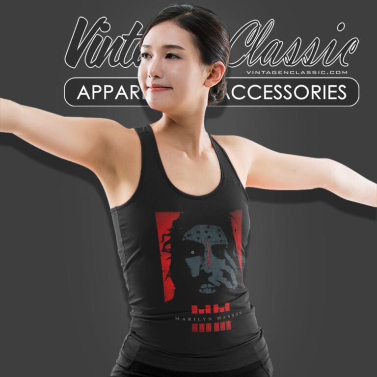 Marilyn Manson Rebel Tank Top Racerback Marilyn Manson Rebel Tank Top Racerback