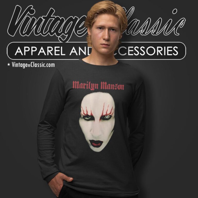 Marilyn Manson Red Lips Long Sleeve Tee Marilyn Manson Red Lips Long Sleeve Tee