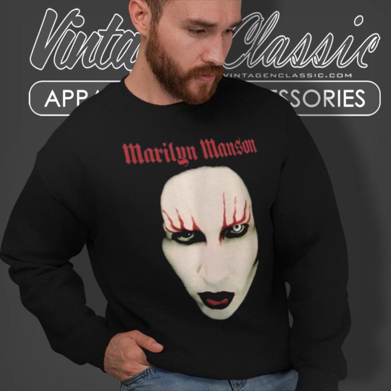 Marilyn Manson Red Lips Sweatshirt Marilyn Manson Red Lips Sweatshirt