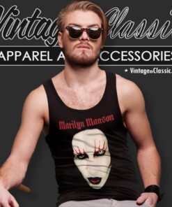 Marilyn Manson Red Lips Tank Top Racerback