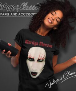 Marilyn Manson Red Lips Women T Shirt