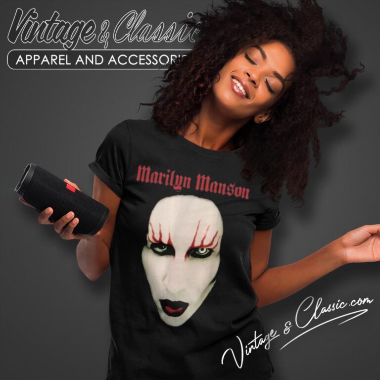 Marilyn Manson Red Lips Women T Shirt Marilyn Manson Red Lips Women T Shirt