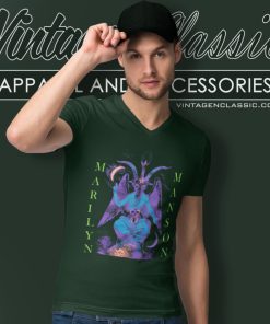 Marilyn Manson Reflecting God V Neck TShirt