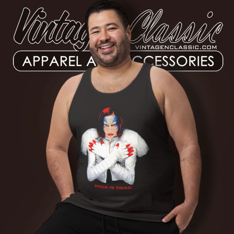 Marilyn Manson Rock Is Dead Tank Top Racerback Marilyn Manson Rock Is Dead Tank Top Racerback