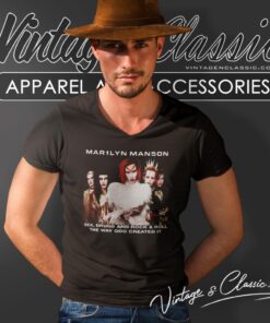 Marilyn Manson Rock Is Dead Tour V Neck TShirt