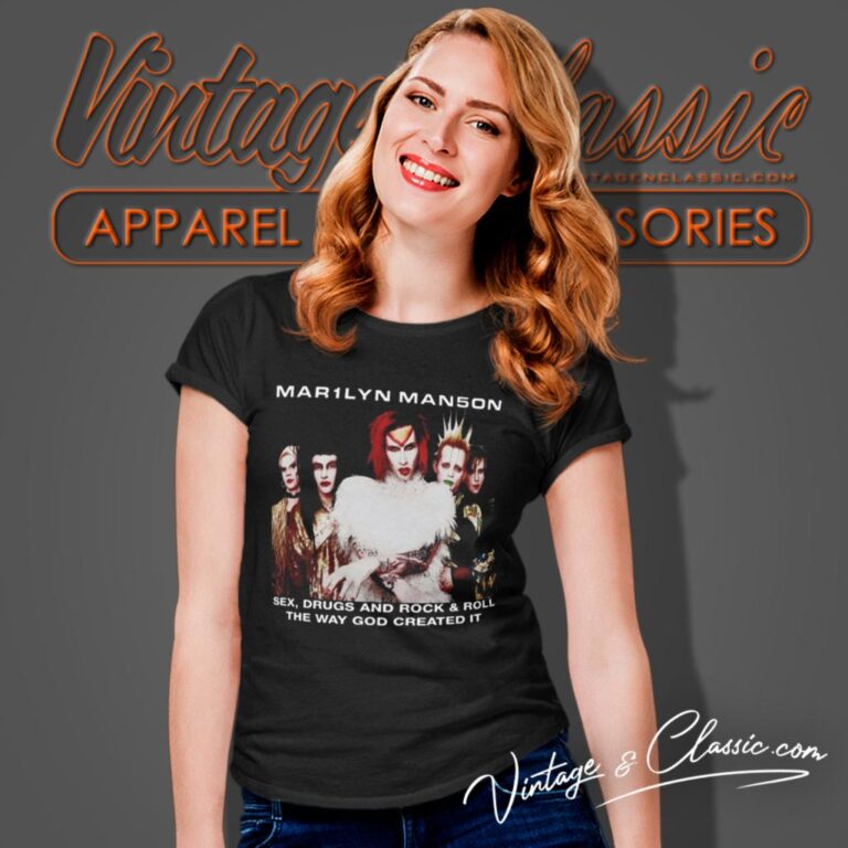 Marilyn Manson Rock Is Dead Tour Women T Shirt Marilyn Manson Rock Is Dead Tour Women T Shirt