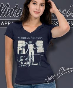 Marilyn Manson Shirt All Fed Up Dead To The World V Neck TShirt