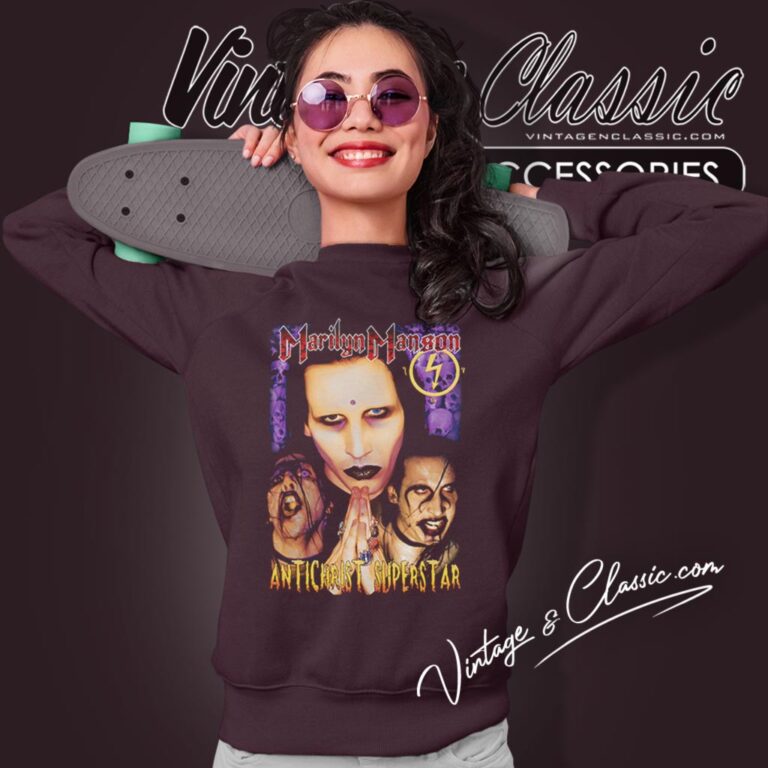 Marilyn Manson Shirt Antichrist Superstar Sweatshirt Marilyn Manson Shirt Antichrist Superstar Sweatshirt