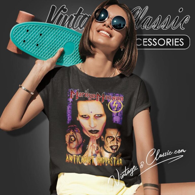 Marilyn Manson Shirt Antichrist Superstar Women T Shirt Marilyn Manson Shirt Antichrist Superstar Women T Shirt