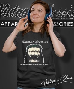 Marilyn Manson Shirt Believe Goth Rock Tour Women T Shirt