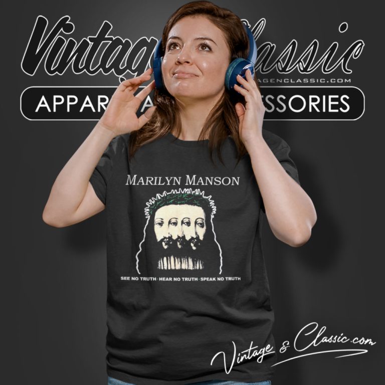 Marilyn Manson Shirt Believe Goth Rock Tour Women T Shirt Marilyn Manson Shirt Believe Goth Rock Tour Women T Shirt