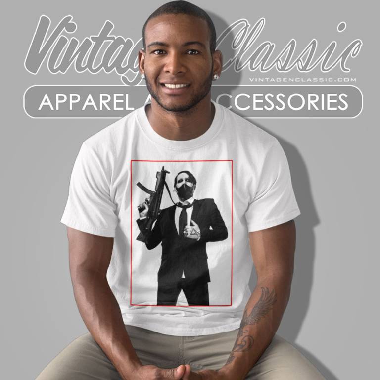 Marilyn Manson Shirt Billboard Logo Ex Tour T Shirt Marilyn Manson Shirt Billboard Logo Ex Tour T Shirt
