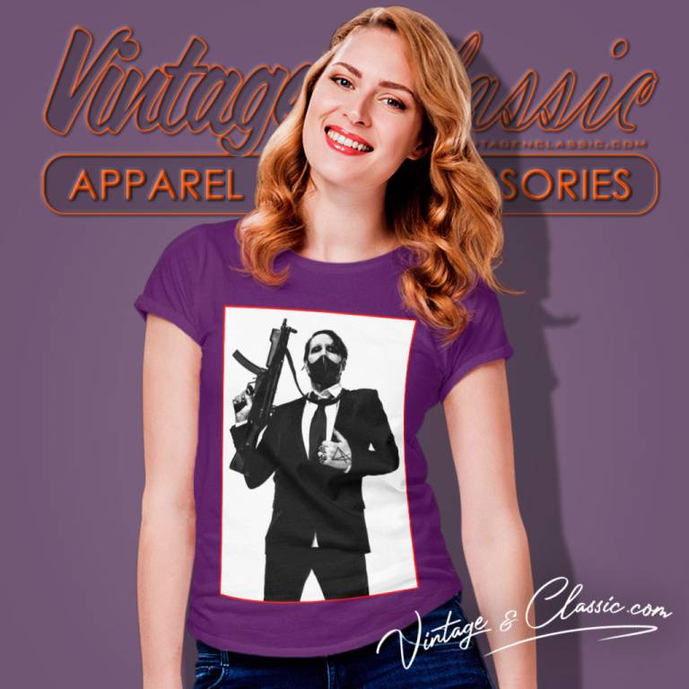 Marilyn Manson Shirt Billboard Logo Ex Tour Women T Shirt Marilyn Manson Shirt Billboard Logo Ex Tour Women T Shirt