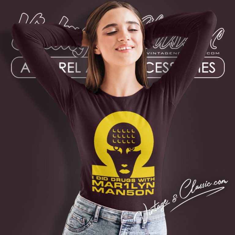 Marilyn Manson Shirt I Did Drugs Long Sleeve Tee 1 Marilyn Manson Shirt I Did Drugs Long Sleeve Tee 1