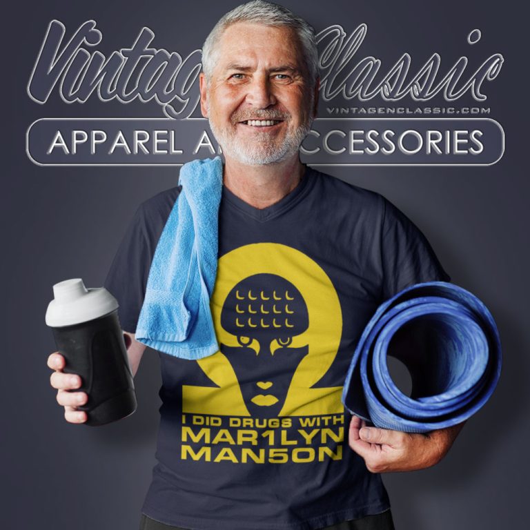 Marilyn Manson Shirt I Did Drugs V Neck TShirt 1 Marilyn Manson Shirt I Did Drugs V Neck TShirt 1