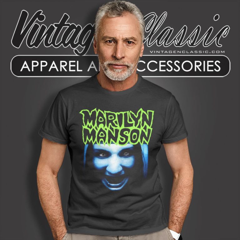 Marilyn Manson Shirt Insanely Rare Blue Face T Shirt Marilyn Manson Shirt Insanely Rare Blue Face T Shirt