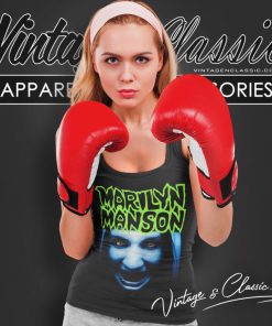 Marilyn Manson Shirt Insanely Rare Blue Face Tank Top Racerback