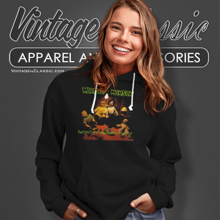 Marilyn Manson Shirt Portrait Of An American Family Hoodie Marilyn Manson Shirt Portrait Of An American Family Hoodie