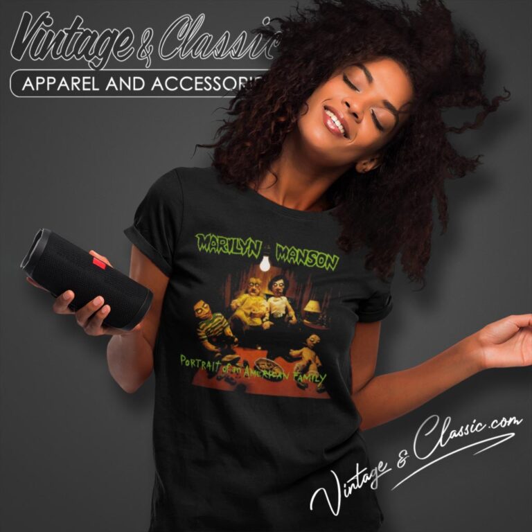 Marilyn Manson Shirt Portrait Of An American Family Women T Shirt Marilyn Manson Shirt Portrait Of An American Family Women T Shirt