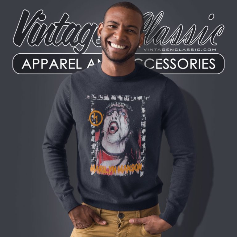 Marilyn Manson Shirt Punk Goth Cradle Sweatshirt Marilyn Manson Shirt Punk Goth Cradle Sweatshirt