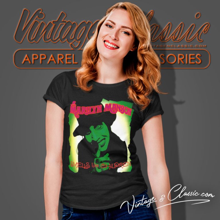 Marilyn Manson Shirt Smells Like Children Women T Shirt Marilyn Manson Shirt Smells Like Children Women T Shirt