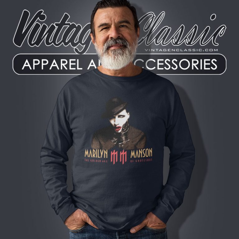 Marilyn Manson Shirt The Golden Age Of Grotesque Long Sleeve Tee Marilyn Manson Shirt The Golden Age Of Grotesque Long Sleeve Tee