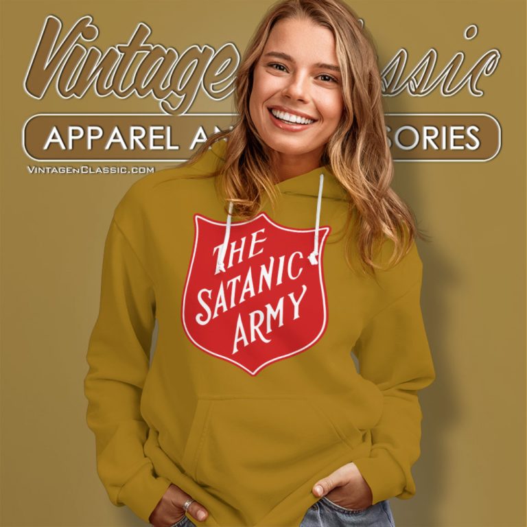 Marilyn Manson Shirt The Satanic Army Tour Hoodie Marilyn Manson Shirt The Satanic Army Tour Hoodie