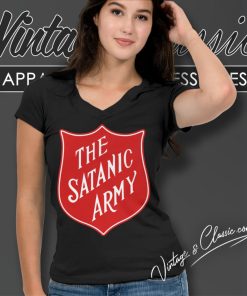 Marilyn Manson Shirt The Satanic Army Tour V Neck TShirt