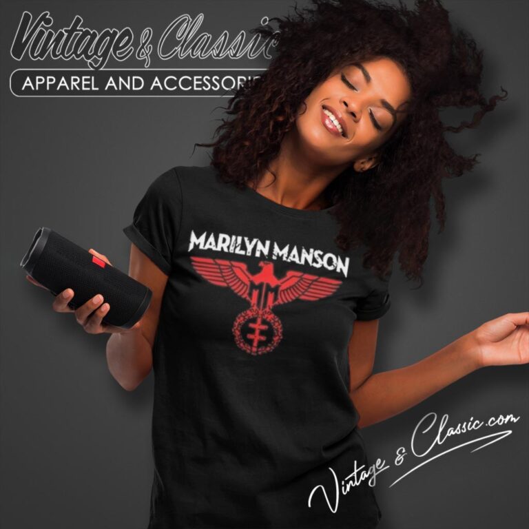 Marilyn Manson Spread Eagle Tour Women T Shirt Marilyn Manson Spread Eagle Tour Women T Shirt