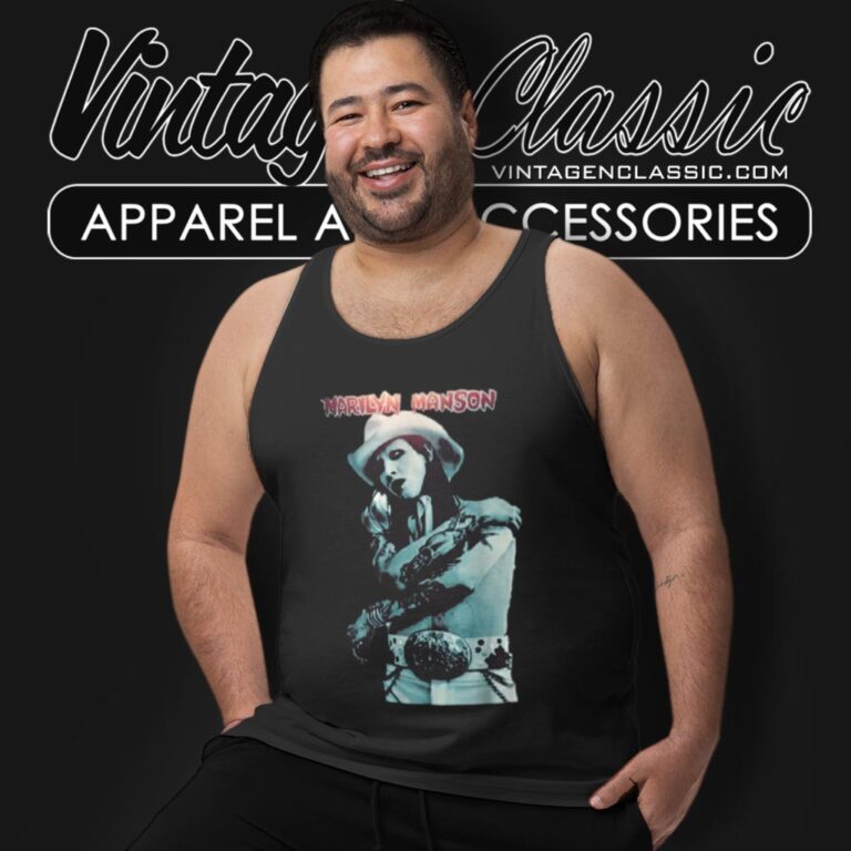 Marilyn Manson Super Cowboy Tank Top Racerback Marilyn Manson Super Cowboy Tank Top Racerback