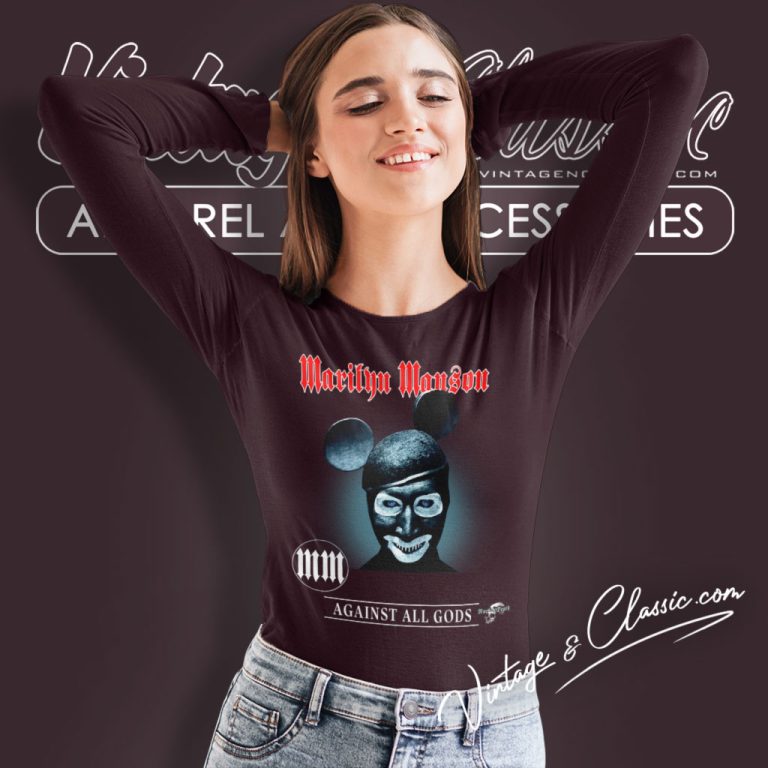 Marilyn Manson The Evil Mickey Long Sleeve Tee Marilyn Manson The Evil Mickey Long Sleeve Tee