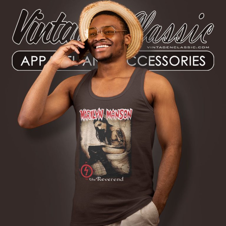 Marilyn Manson The Reverend Tank Top Racerback Marilyn Manson The Reverend Tank Top Racerback