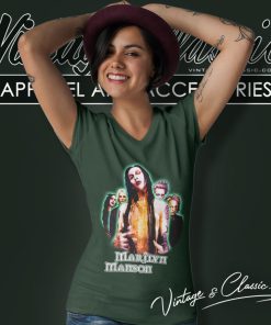 Marilyn Manson Vintage 90s V Neck TShirt