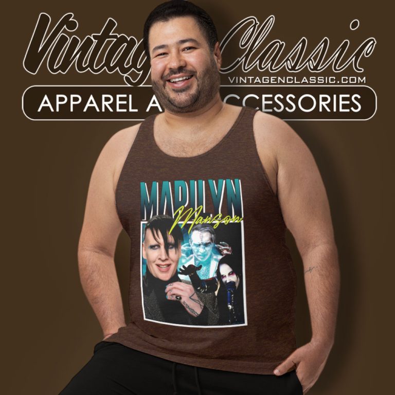 Marilyn Manson Vintage Tank Top Racerback Marilyn Manson Vintage Tank Top Racerback