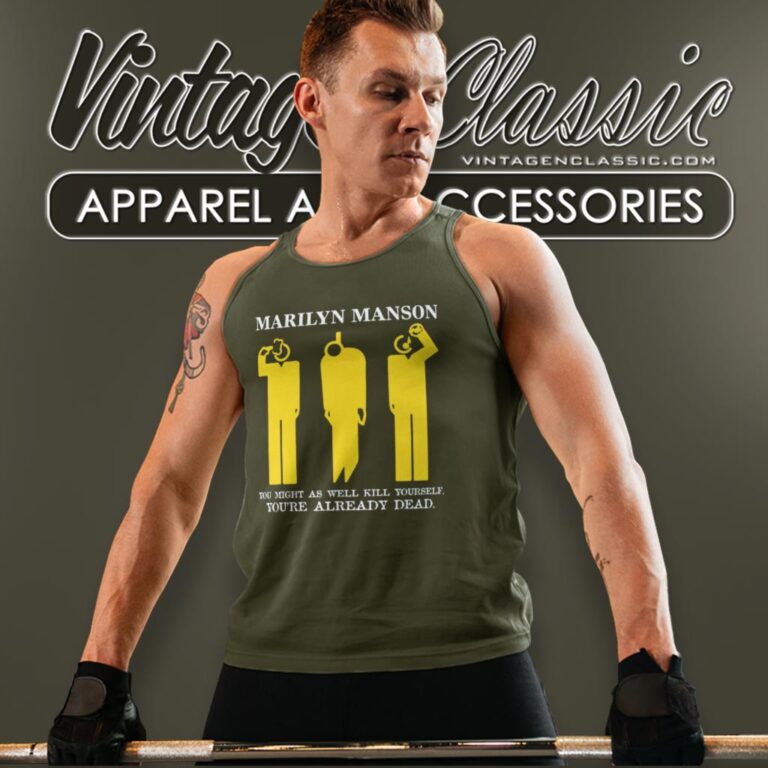 Marilyn Manson Youre Already Dead Tank Top Racerback Marilyn Manson Youre Already Dead Tank Top Racerback
