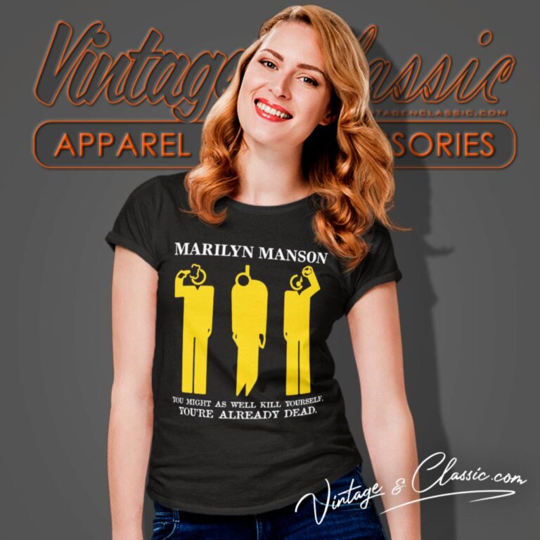 Marilyn Manson Youre Already Dead Women T Shirt Marilyn Manson Youre Already Dead Women T Shirt