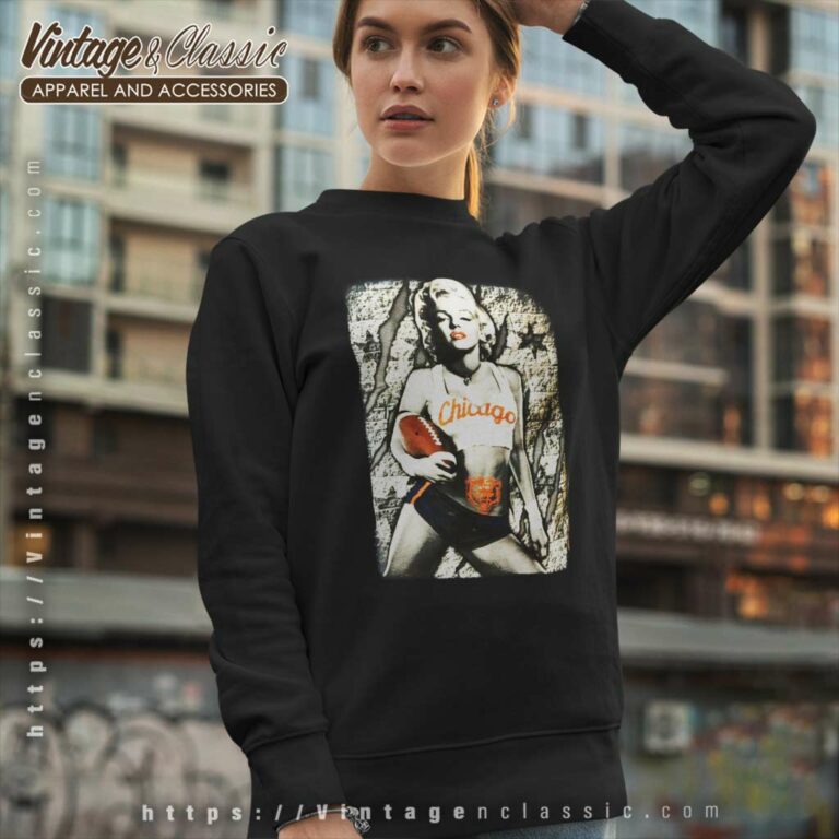 Marilyn Monroe Chicago Bears Sweatshirt Marilyn Monroe Chicago Bears Sweatshirt